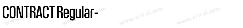 CONTRACT Regular字体转换